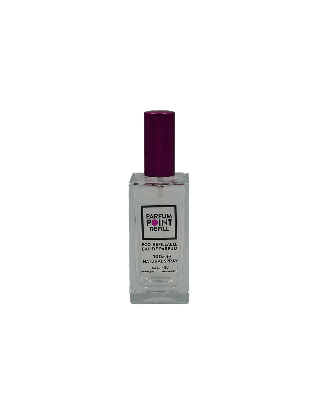 Vierkante flesje doorzichtig 100ML