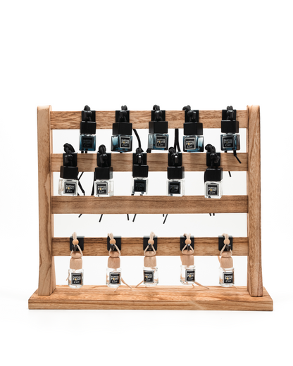 Tentoonstelling Car-parfum hout