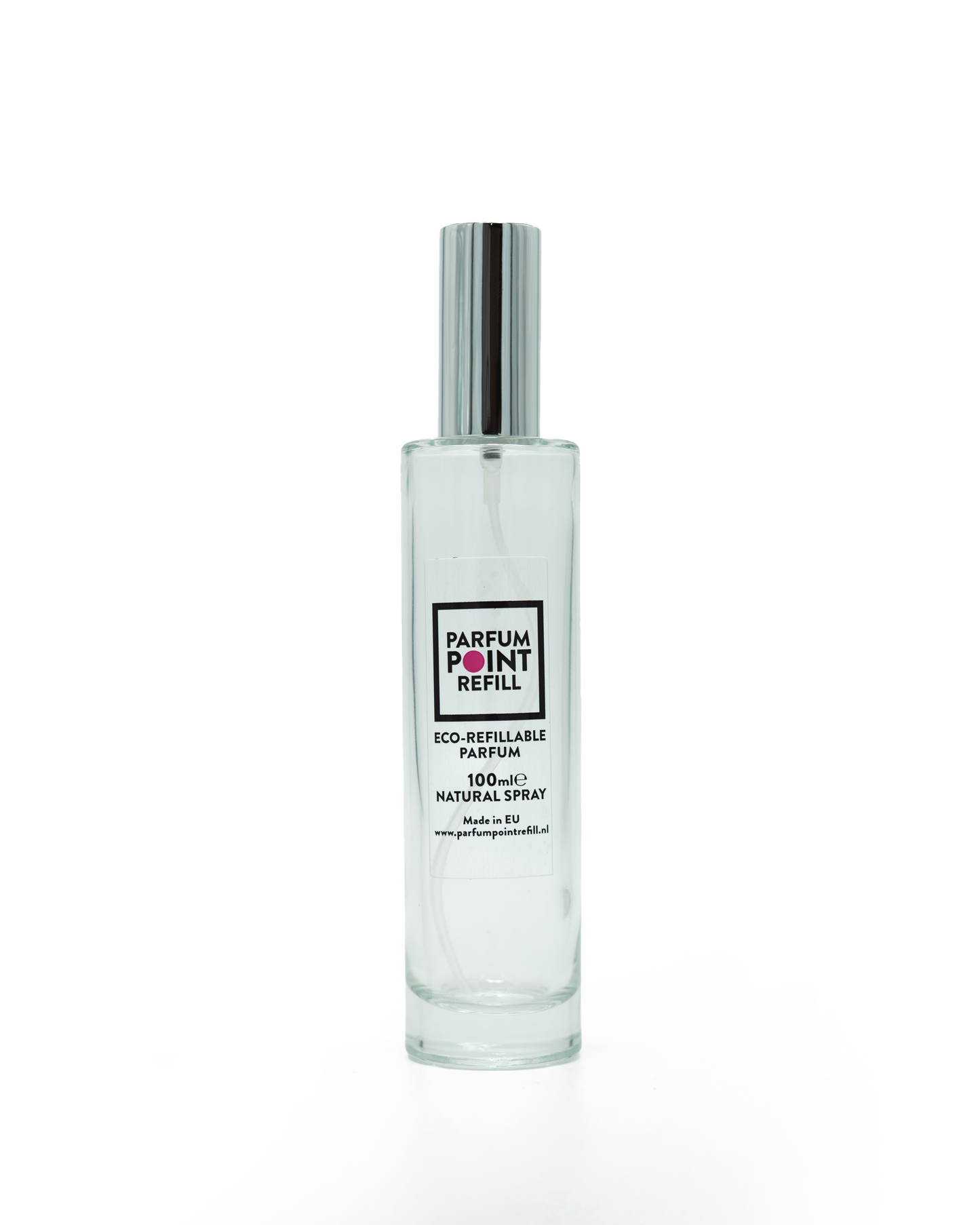 Rond flesje doorzichtig 100ML