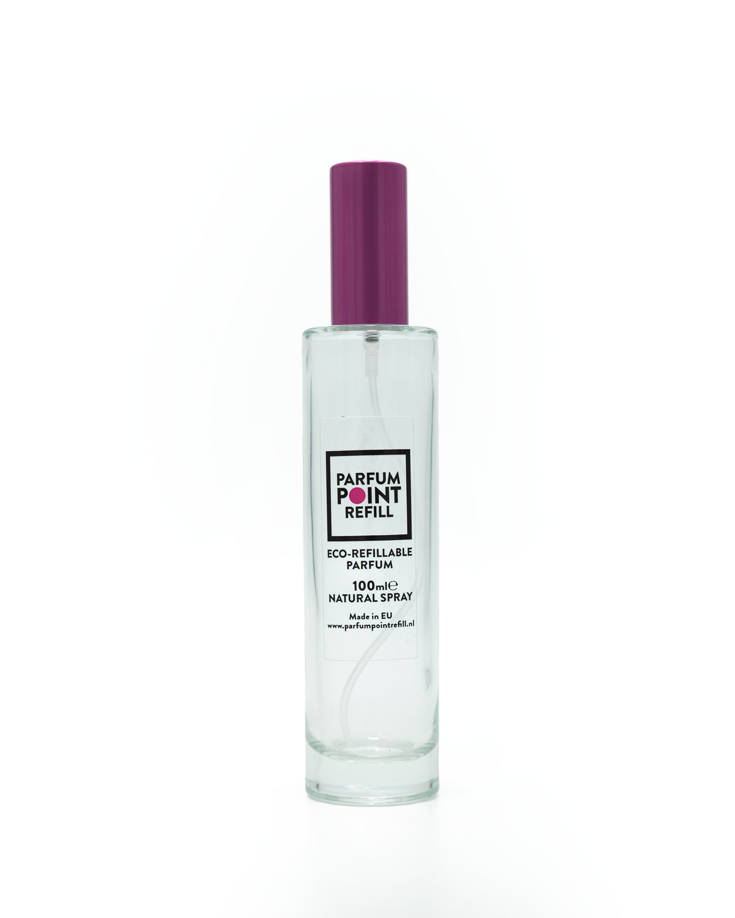 Rond flesje doorzichtig 100ML