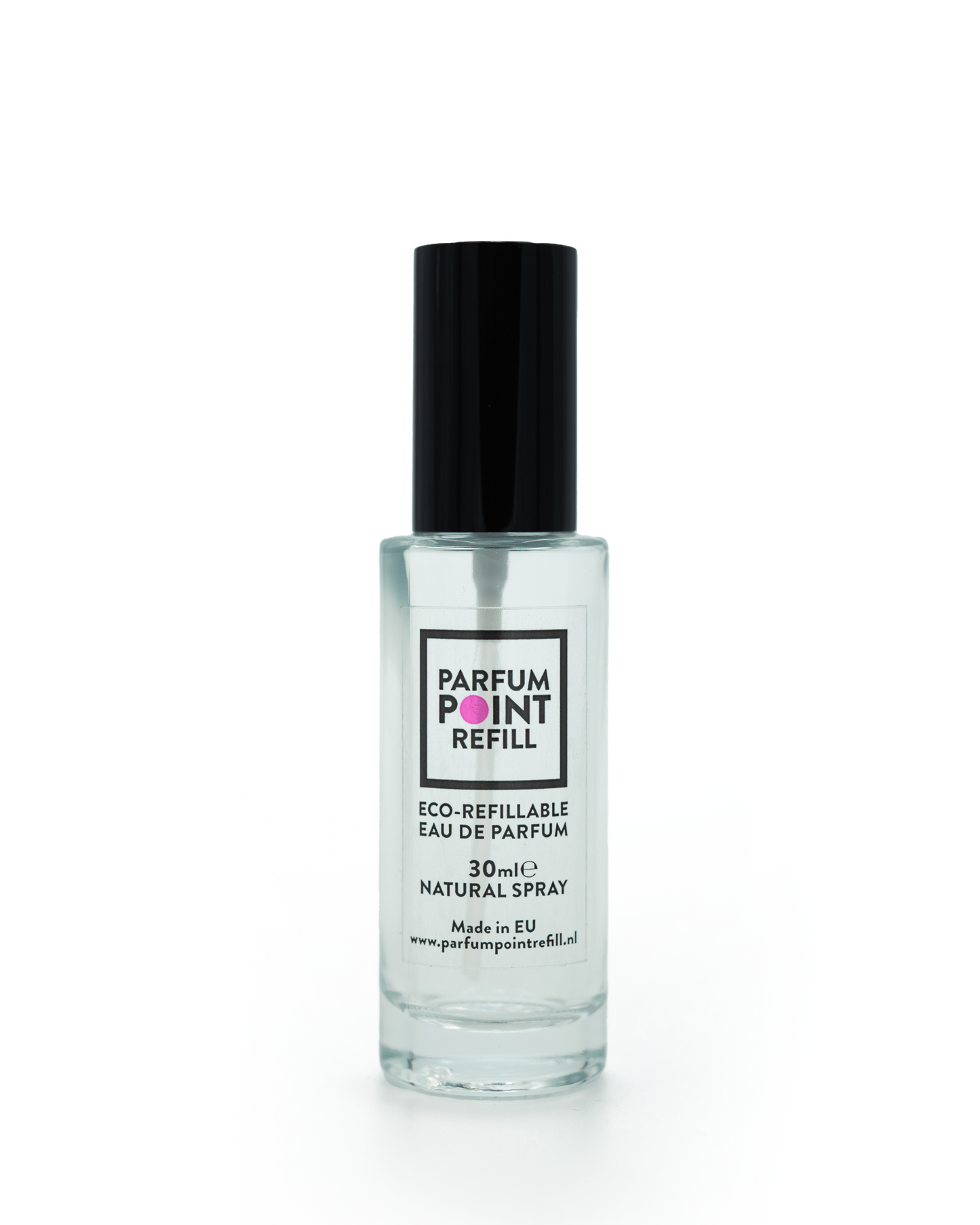 Rond flesje doorzichtig 30ML